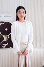 Minra Knit Cardigan in White