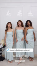 Melle Ruched Maxi Bodycon Fishtail Dress