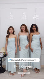 Melle Ruched Maxi Bodycon Fishtail Dress