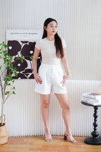 Lowen Midi Shorts in White