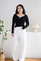 Winter Wide Legged Jeans in White
