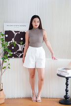 Lowen Midi Shorts in White