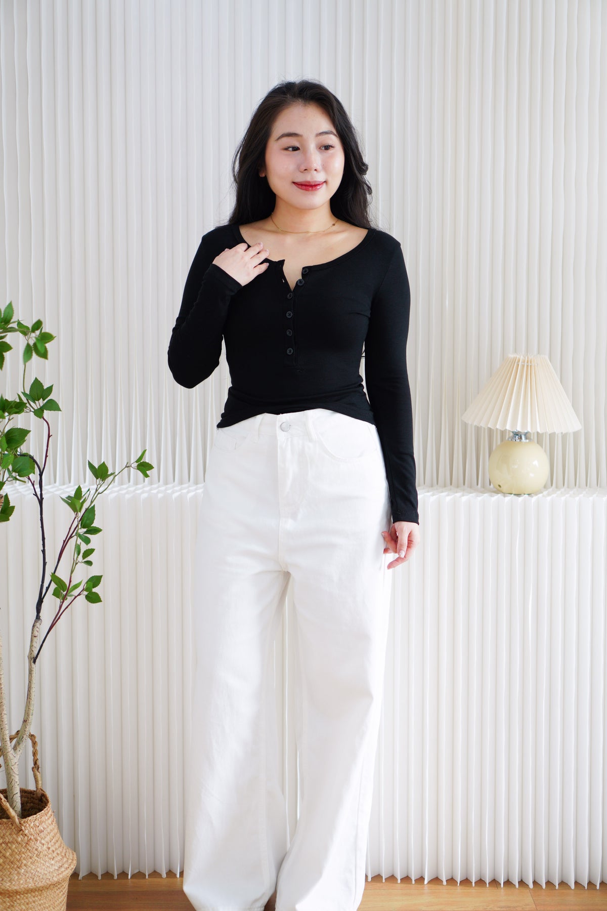 Winter Wide Legged Jeans in White