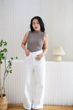 Winter Wide Legged Jeans in White