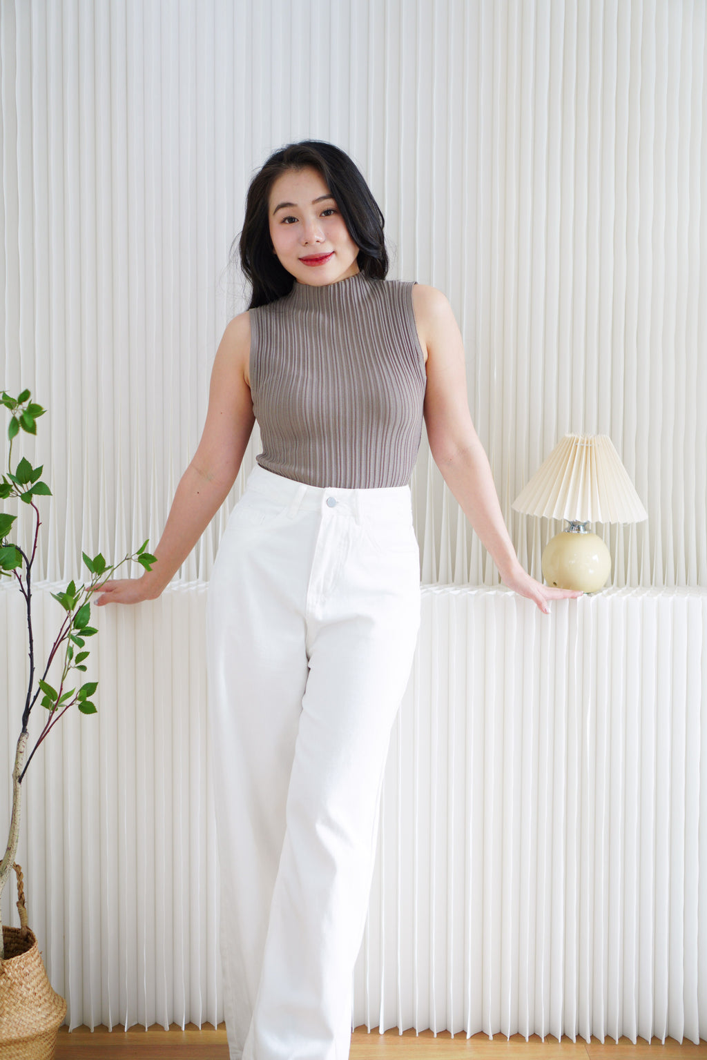 Winter Wide Legged Jeans in White