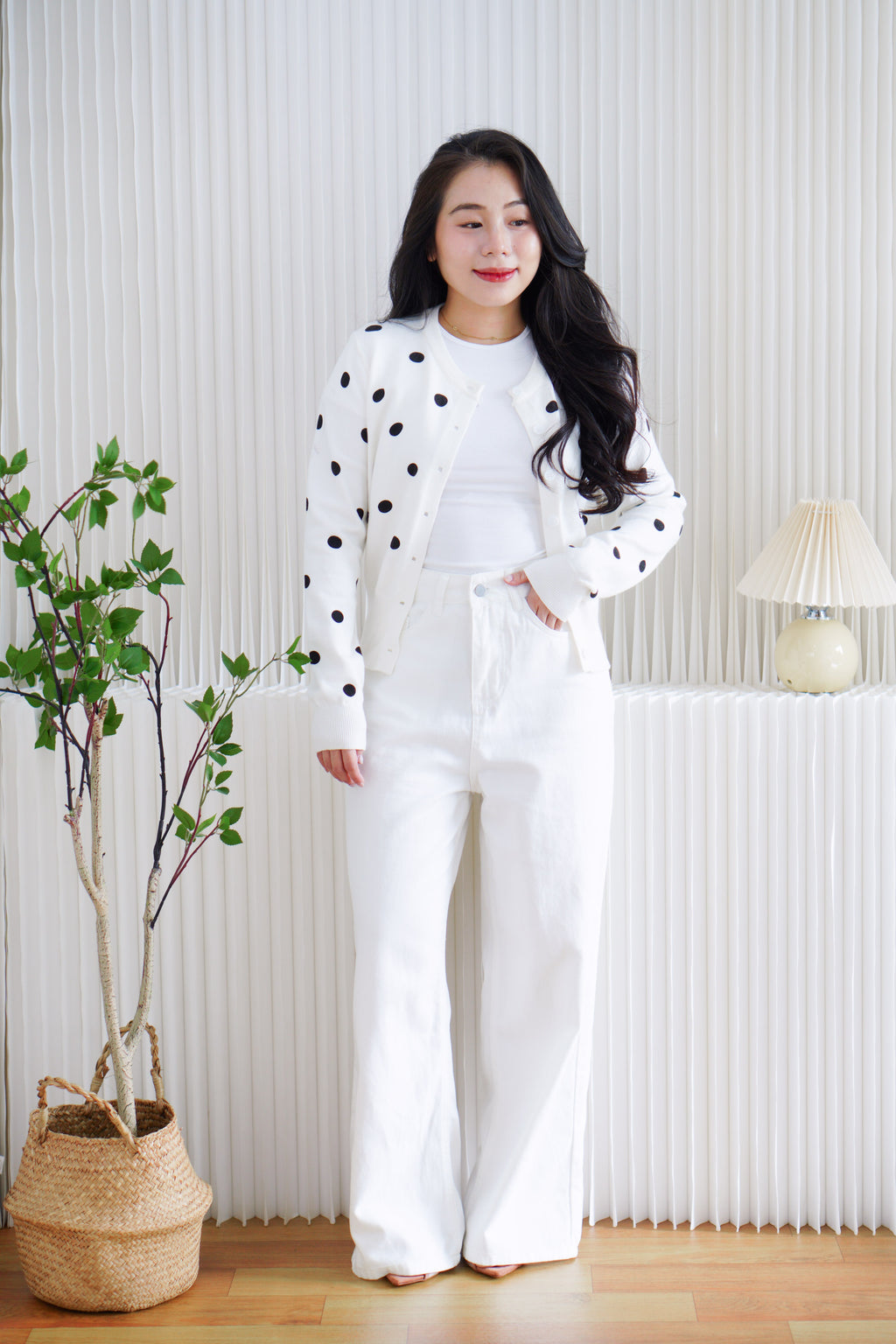 Winter Wide Legged Jeans in White