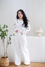 Winter Wide Legged Jeans in White