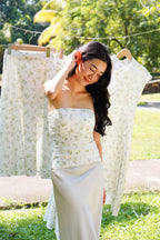 Fiora Floral Padded Tube Top by Bash in Spring Whispers