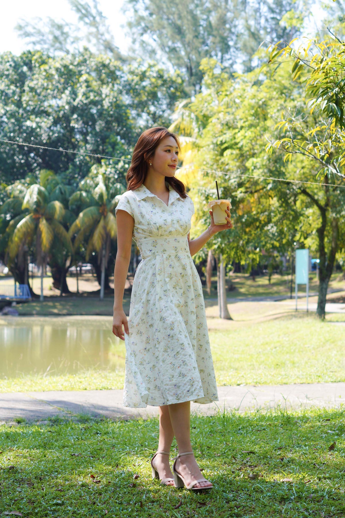 Claire Dress by Bash in Floral Spring Whispers