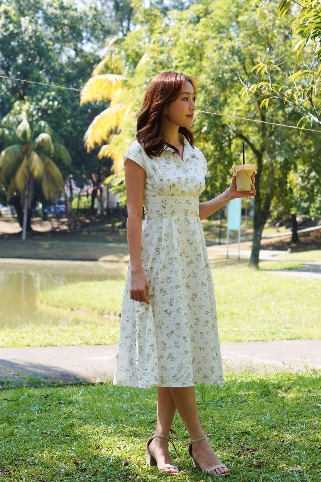 Claire Dress by Bash in Floral Spring Whispers