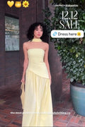 Dephora Dress in Yellow - As Seen On @fh.hanie