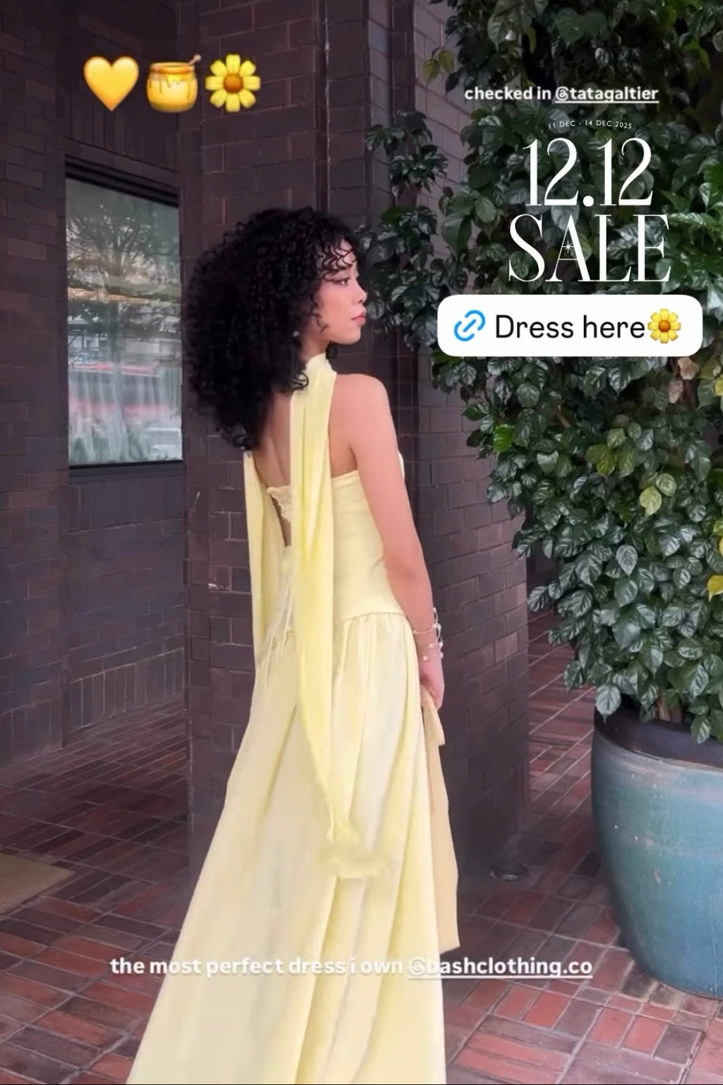 Dephora Dress in Yellow - As Seen On @fh.hanie