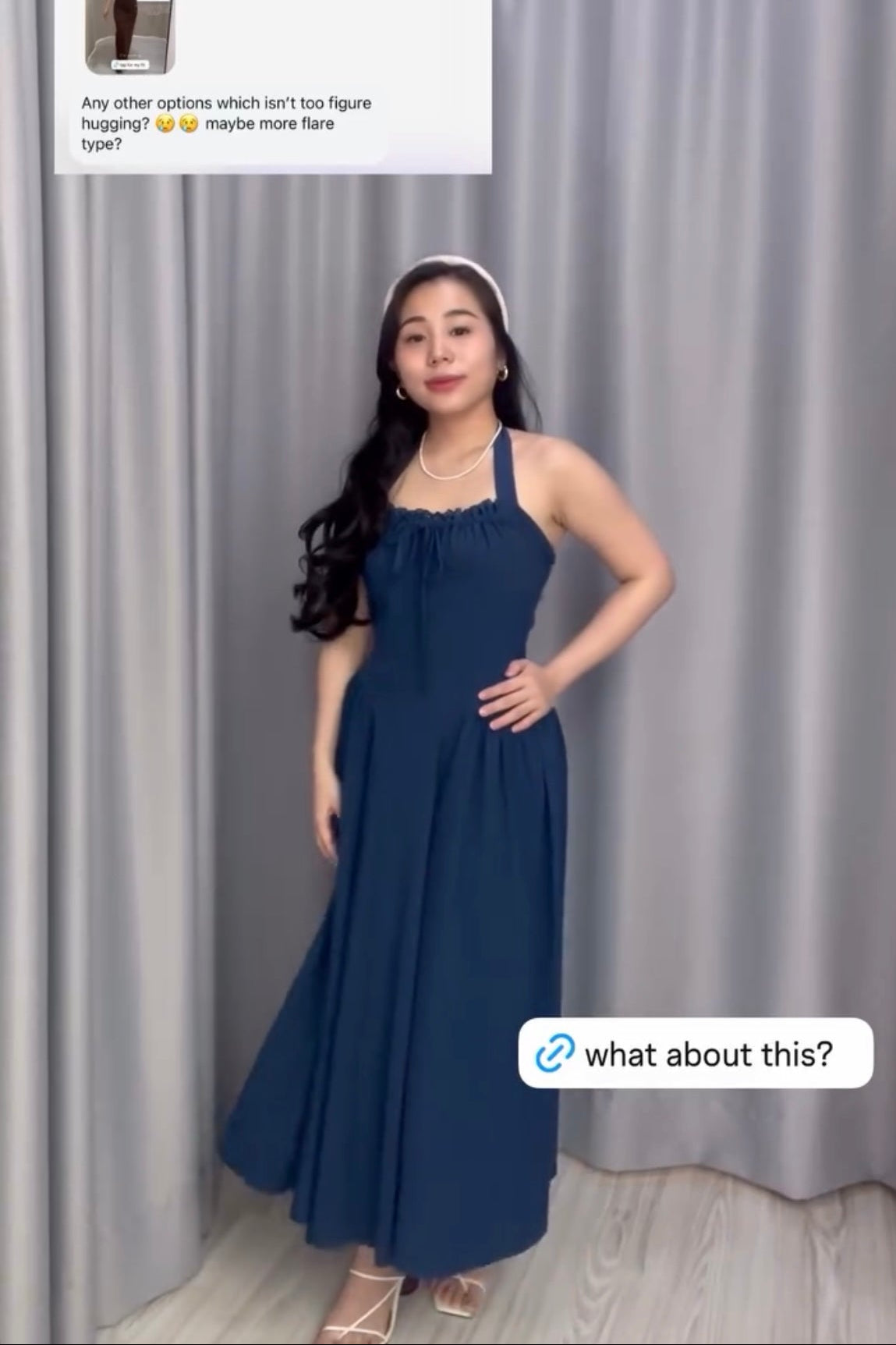 Isabelle Dress In Blue - As Seen On @ceciliaooi_