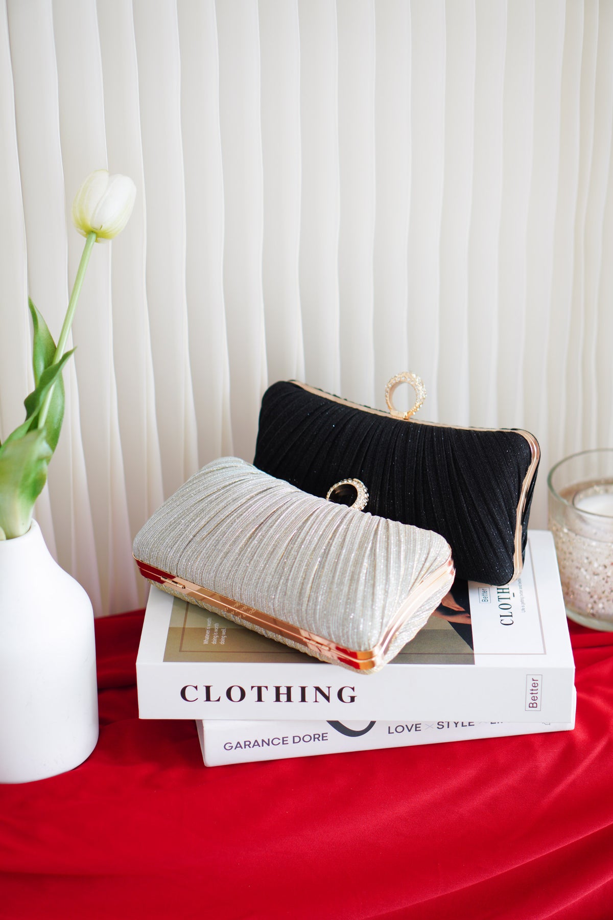 (BACKORDER) Dinner Clutch in Black