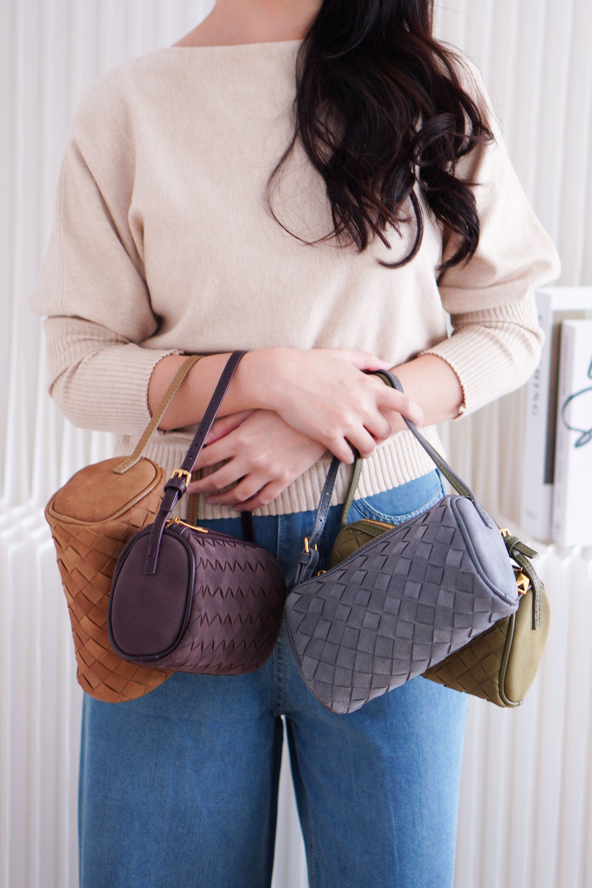 Mita Weave Multiway Bag in Blue