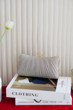 (BACKORDER) Dinner Clutch in Champagne