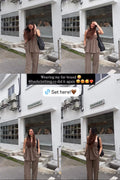 Clara Set in Taupe Brown - As Seen On @xinnnwei