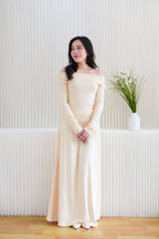 Everlia Off Shoulder Top in Yellow Beige
