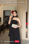 Dephora Dress in Black - As Seen On @zherweitangerine on XHS