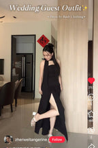 Dephora Dress in Black - As Seen On @zherweitangerine on XHS