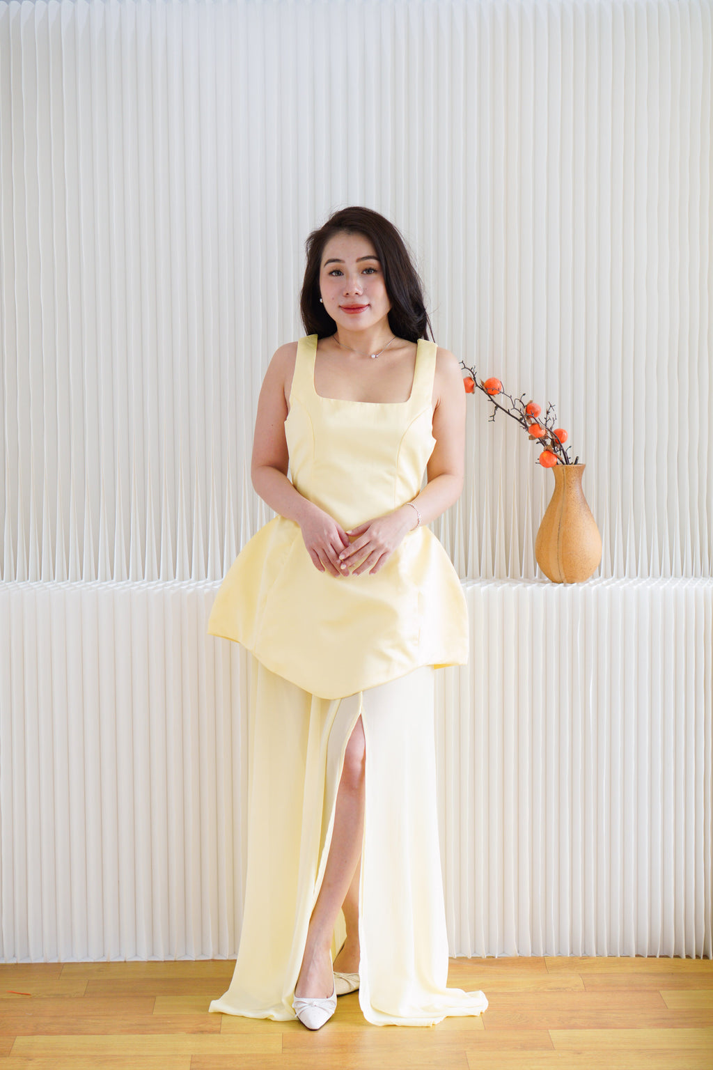 Velin 2 Piece Skirt Set in Yellow
