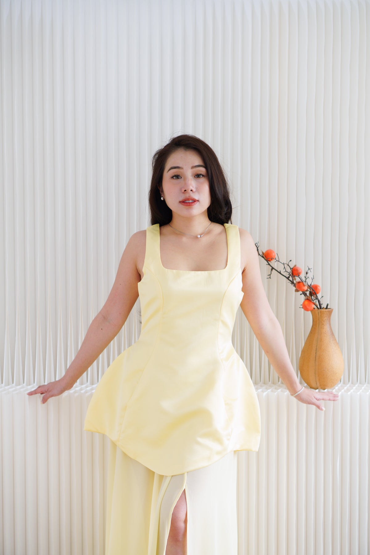 Velin 2 Piece Skirt Set in Yellow