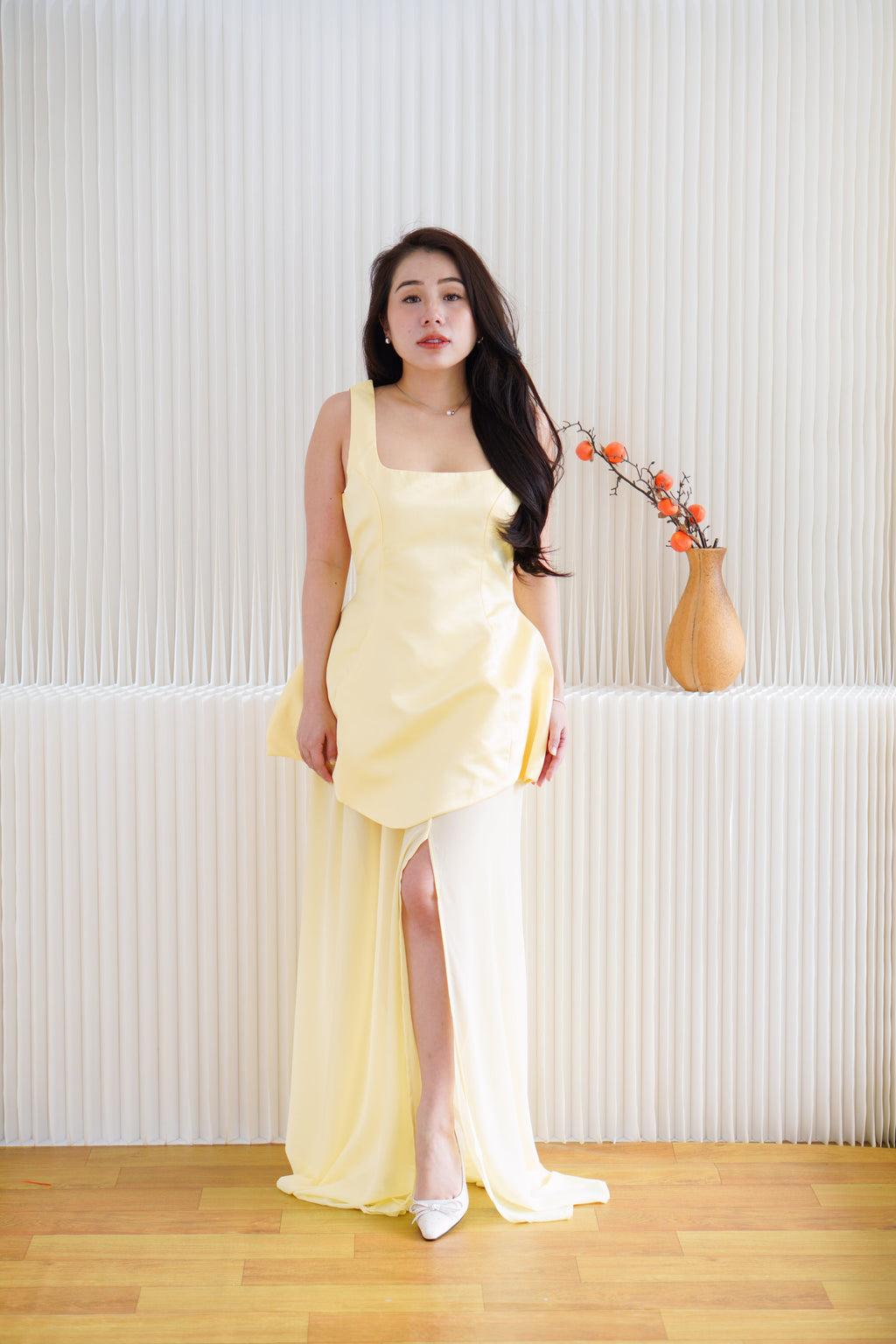 Velin 2 Piece Skirt Set in Yellow
