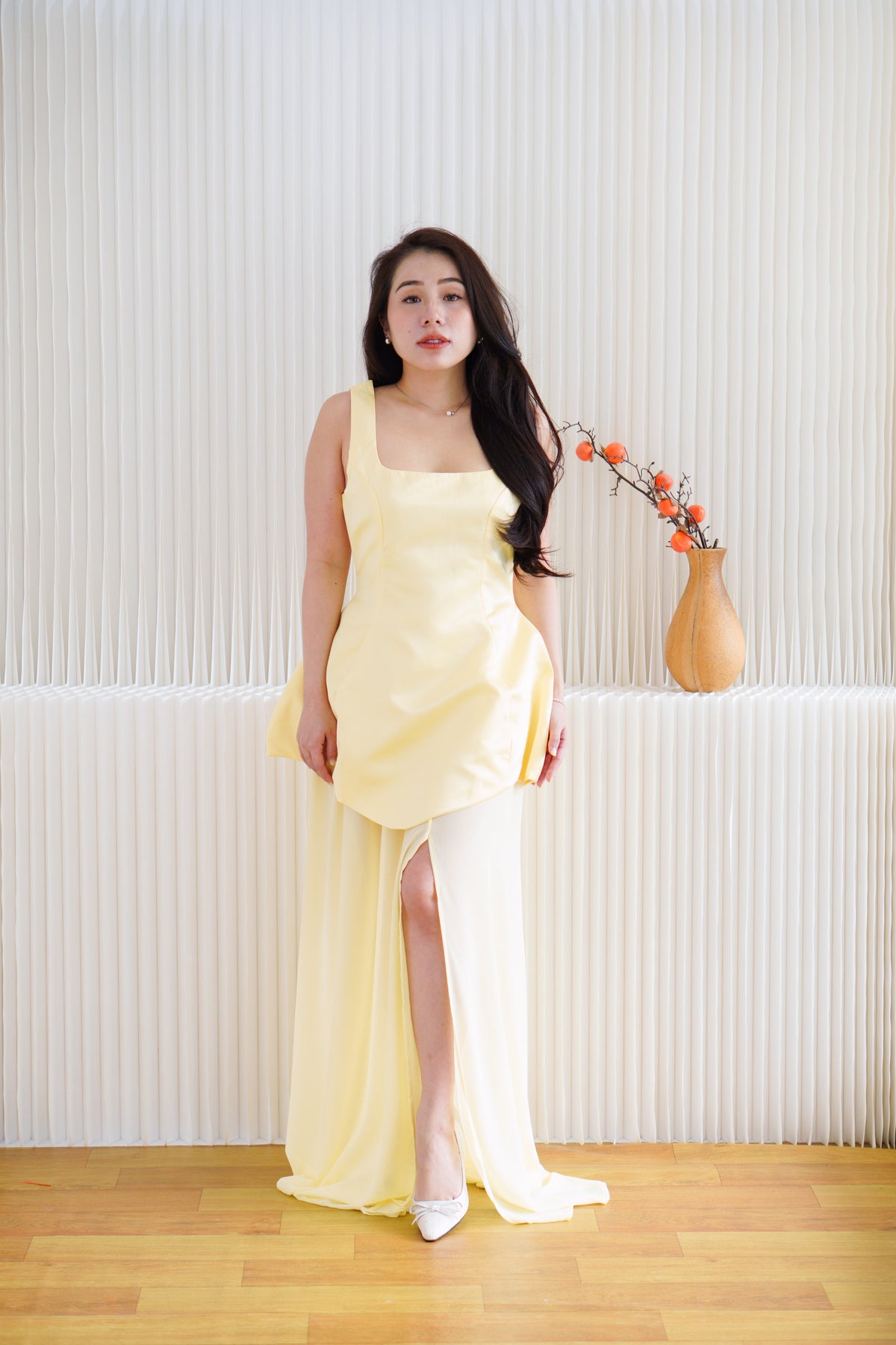 Velin 2 Piece Skirt Set in Yellow