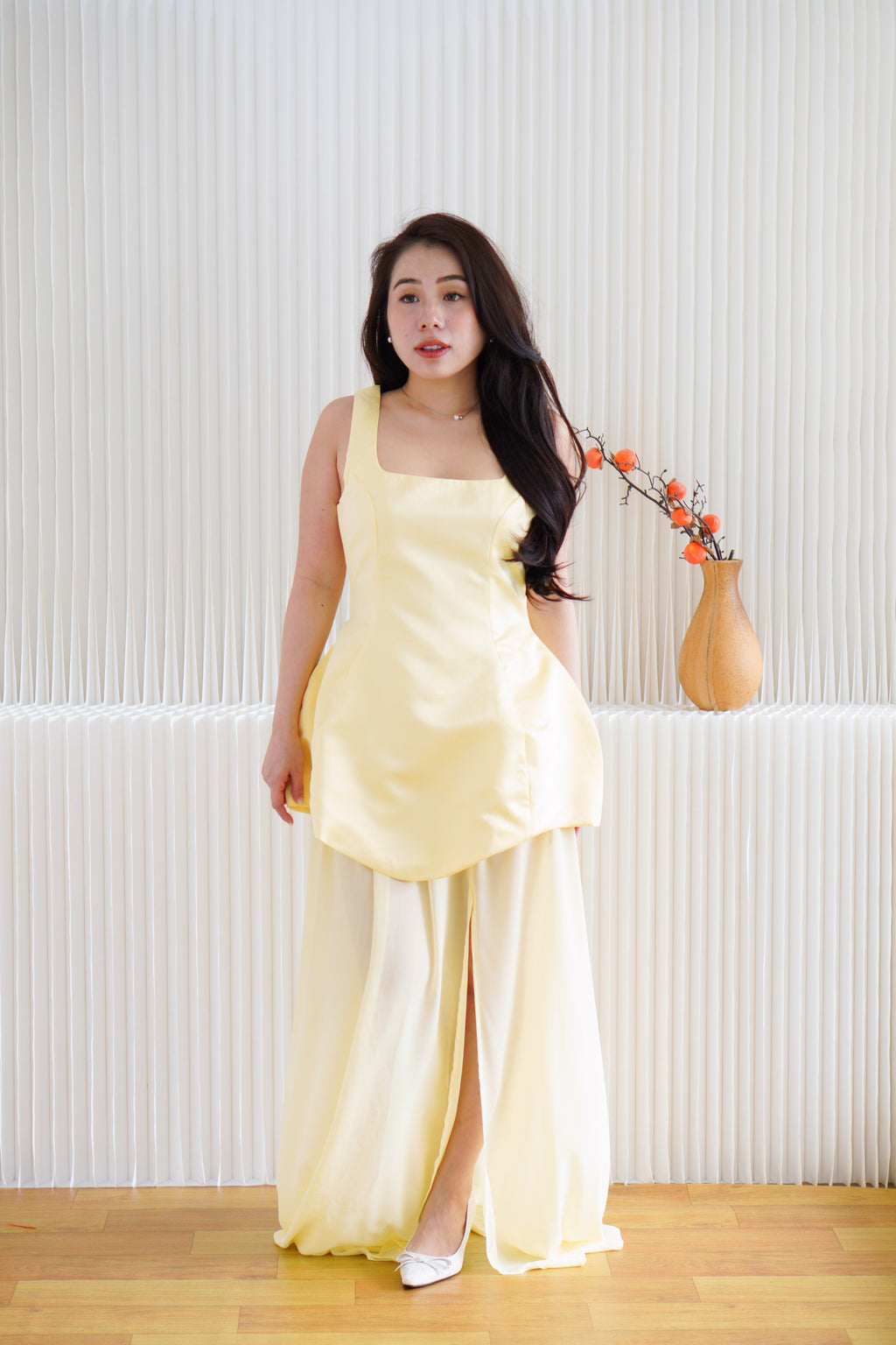 Velin 2 Piece Skirt Set in Yellow
