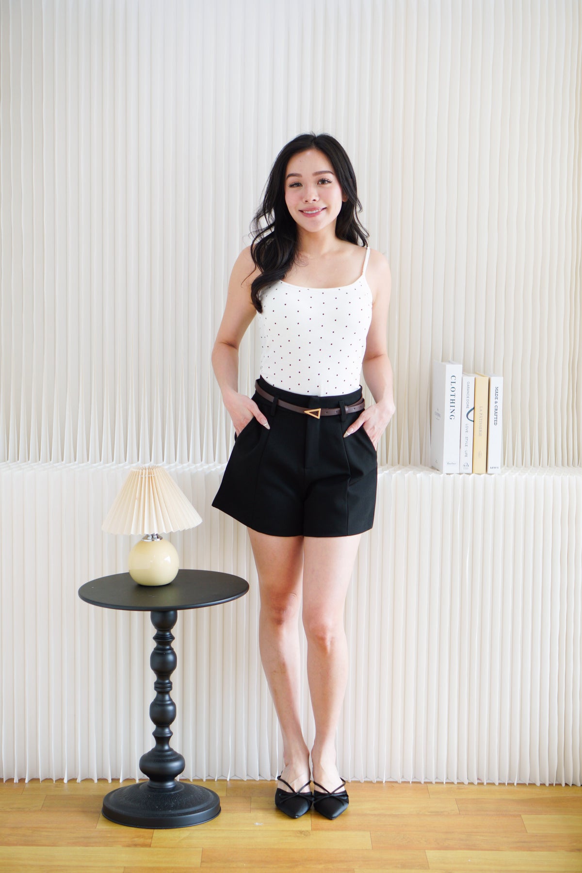 Eris Shorts in Black (Free Belt)