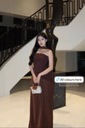 Yina Dress in Brown - As Seen On @stzy12