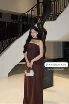 Yina Dress in Brown - As Seen On @stzy12