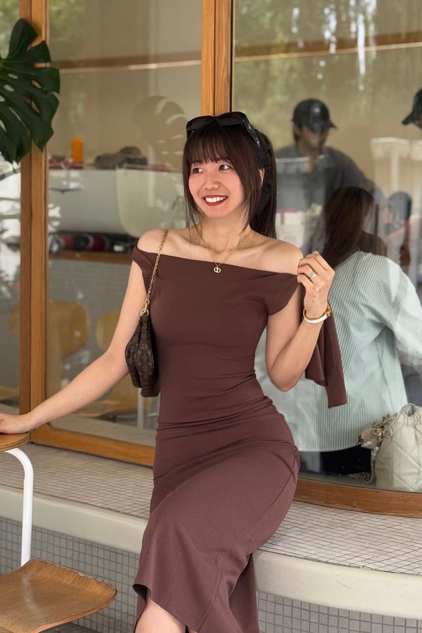 Lioraine Dress in Brown - As Seen On @nichole_lsx94