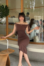 Lioraine Dress in Brown - As Seen On @nichole_lsx94