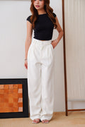 Clara Wide Legged Pants by Bash in Classic White
