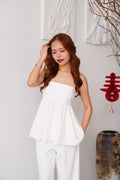 Clara Babydoll Top by Bash in Classic White