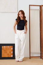 Clara Wide Legged Pants by Bash in Classic White