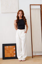 Clara Wide Legged Pants by Bash in Classic White