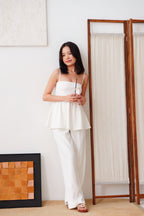 Clara Wide Legged Pants by Bash in Classic White