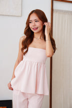 Clara Babydoll Top by Bash in Baby Pink