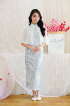 Ying Chiffon Cheongsam Cover Up in White (Cape only)