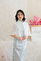Ying Chiffon Cheongsam Cover Up in White (Cape only)