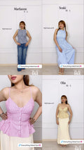 Marlianne Top + Seaki Dress + Olia Pink Top + Olia Yellow Top