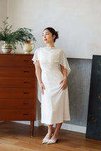 Camille Cape Dress Set by Bash in Cream