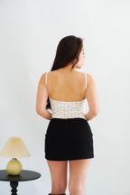 Havi Polkadot Padded Camisole Top in White