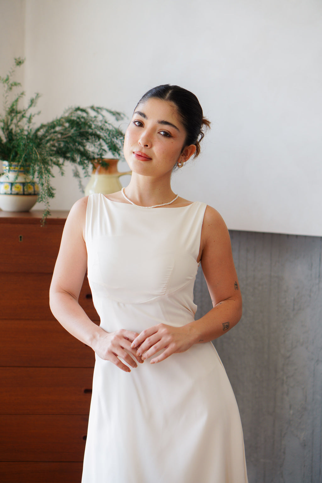 Camille Cape Dress Set by Bash in Cream