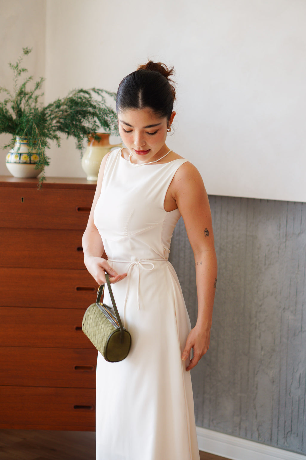 Camille Cape Dress Set by Bash in Cream