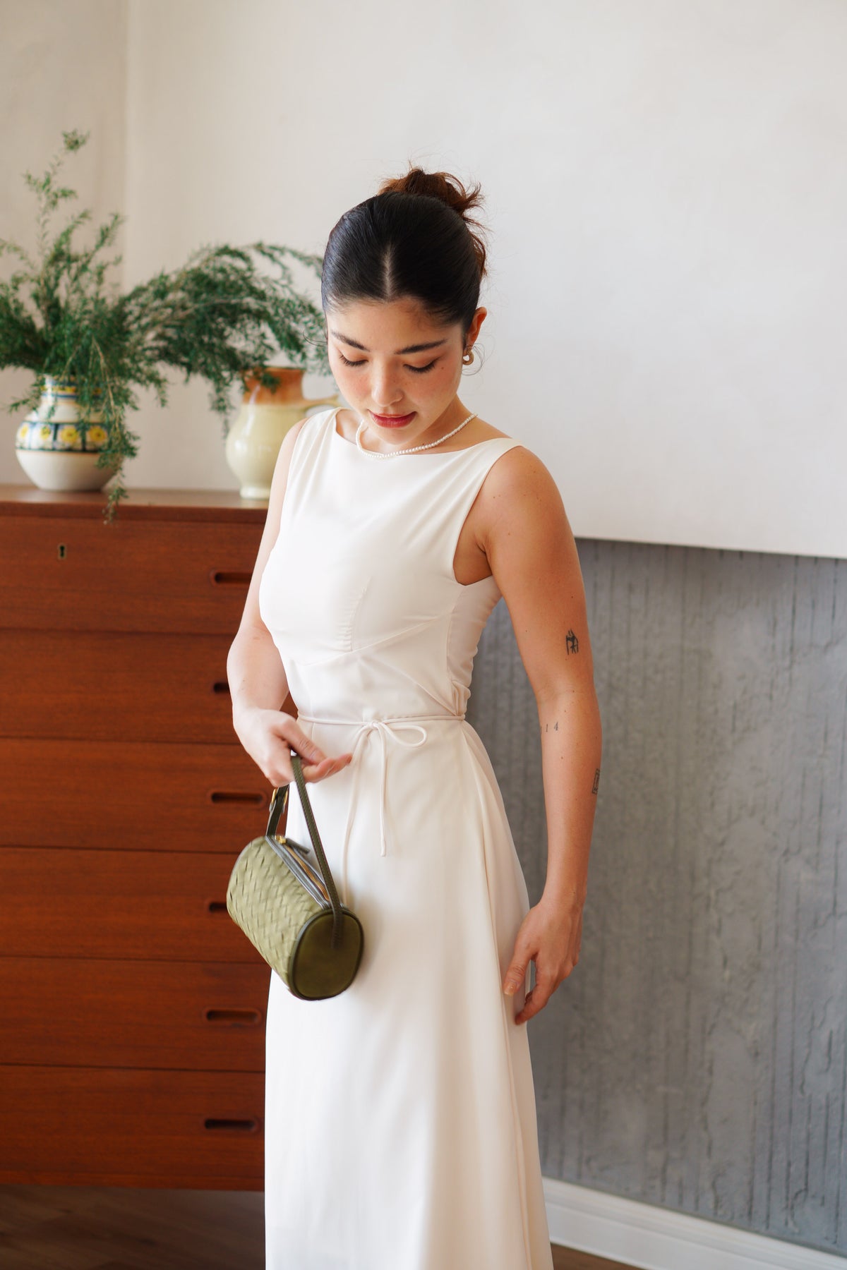 Camille Cape Dress Set by Bash in Cream