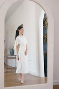 Camille Cape Dress Set by Bash in Cream - As Seen On Maxine
