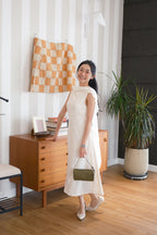 Camille Cape Dress Set by Bash in Cream - As Seen On Maxine